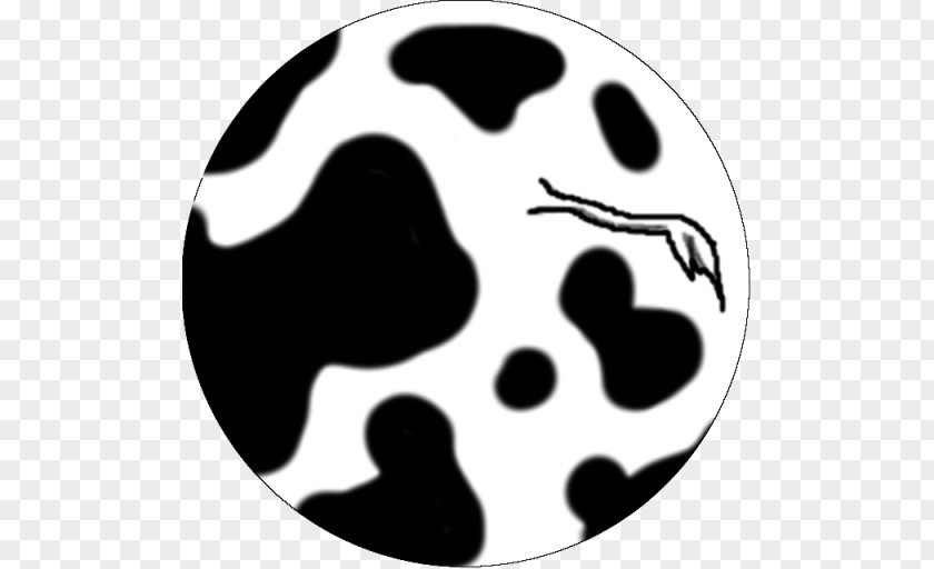 Cow Logo Snout White Font PNG