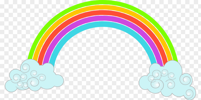 Hd Rainbow Cliparts Cloud Clip Art PNG