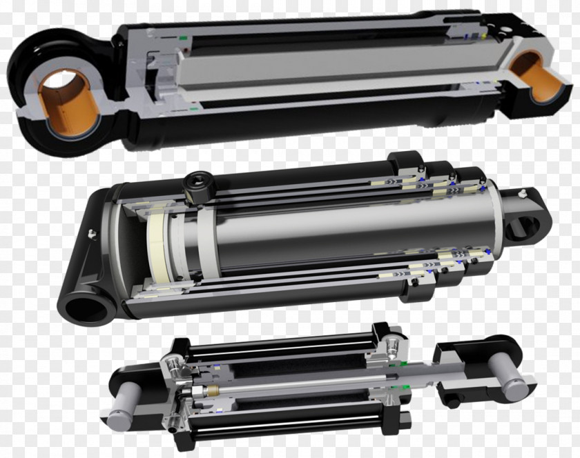Hydraulic Cylinder Icon Pneumatic Telescopic Piston PNG