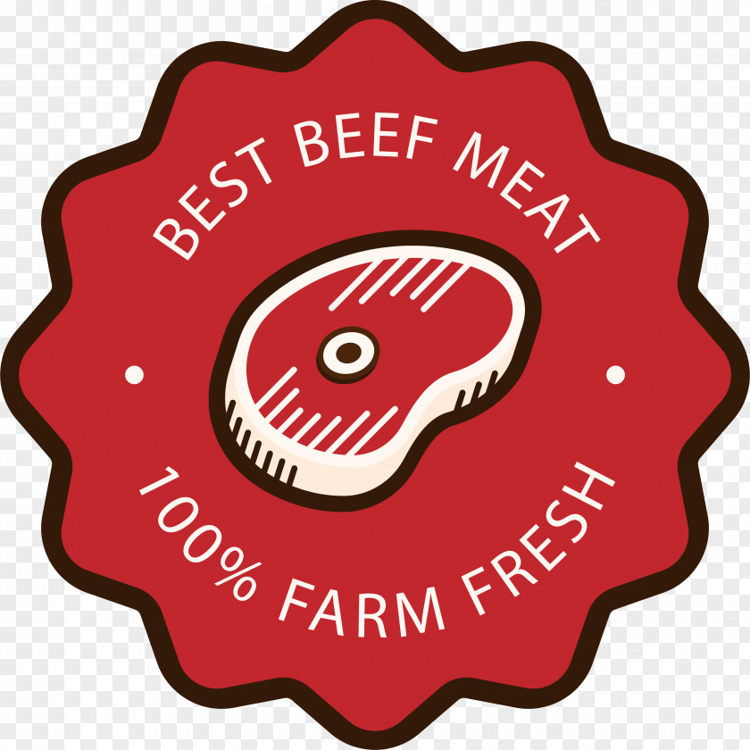 Red Meat Label Icon PNG