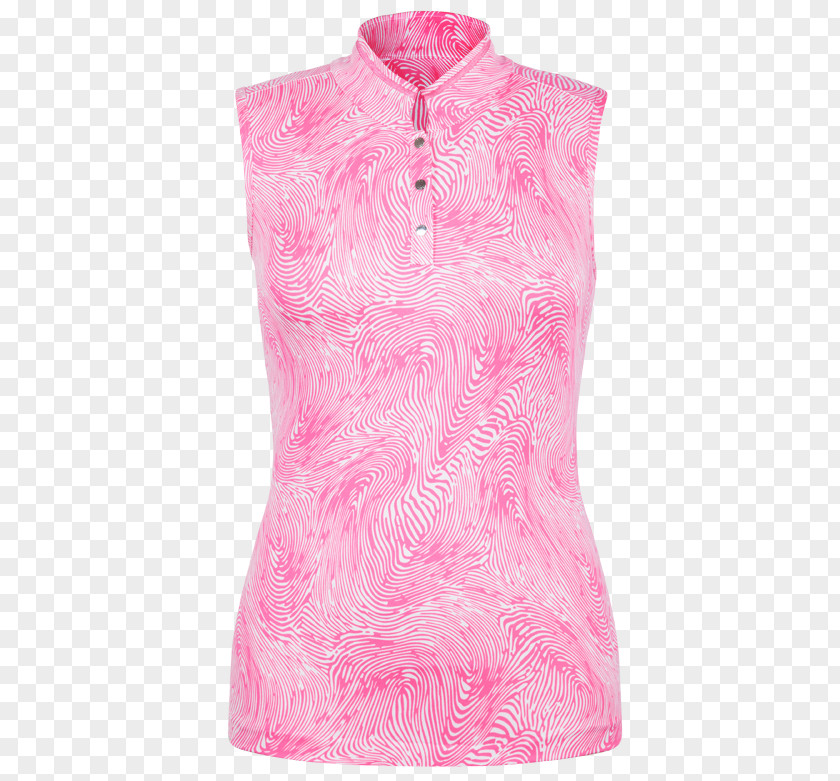 Dress Pink M Sleeve Blouse Neck PNG