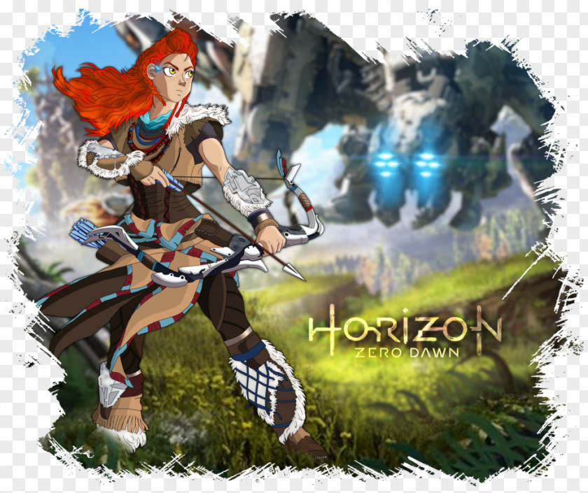 Horizon Zero Dawn Sony PlayStation 4 Slim Video Game Aloy PNG