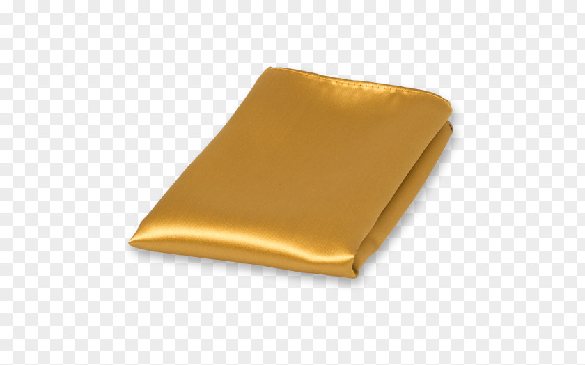 Satin Einstecktuch Necktie Gold Polyester PNG
