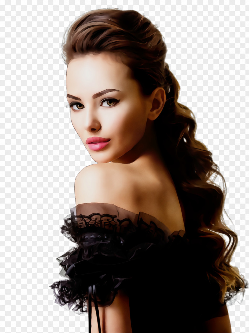 Shoulder Lip Hair Hairstyle Beauty Long Chin PNG