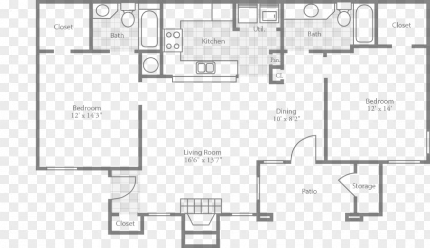 Ask For Something From A Roommate Floor Plan House Apartment Bedroom PNG