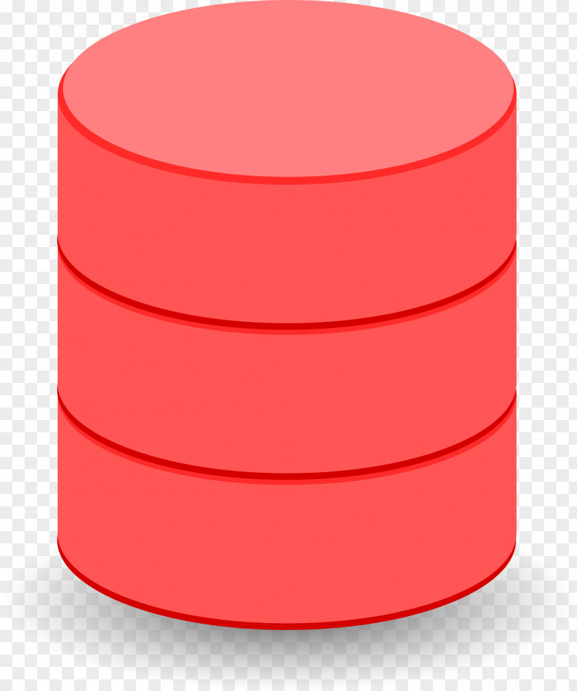 Database Cliparts Red Cylinder Clip Art PNG