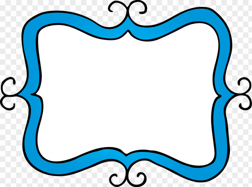 Ornament Rectangle Blue Background Frame PNG