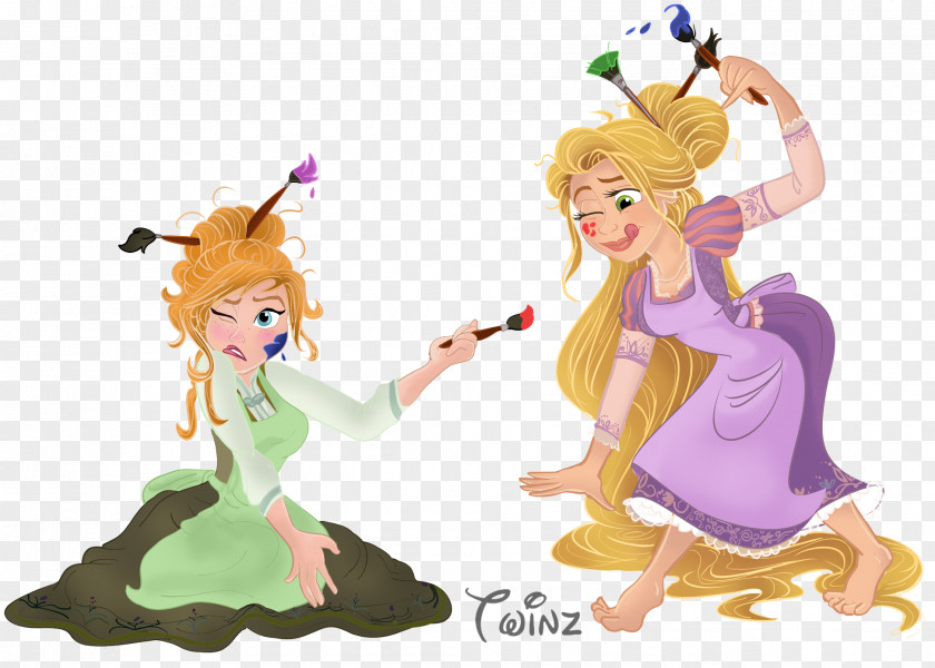 Rapunzel Elsa Anna Disney Princess Tangled PNG