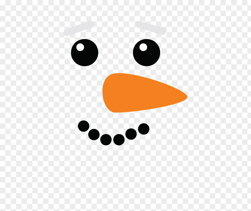 Snowman Expression Vector Christmas Nose PNG