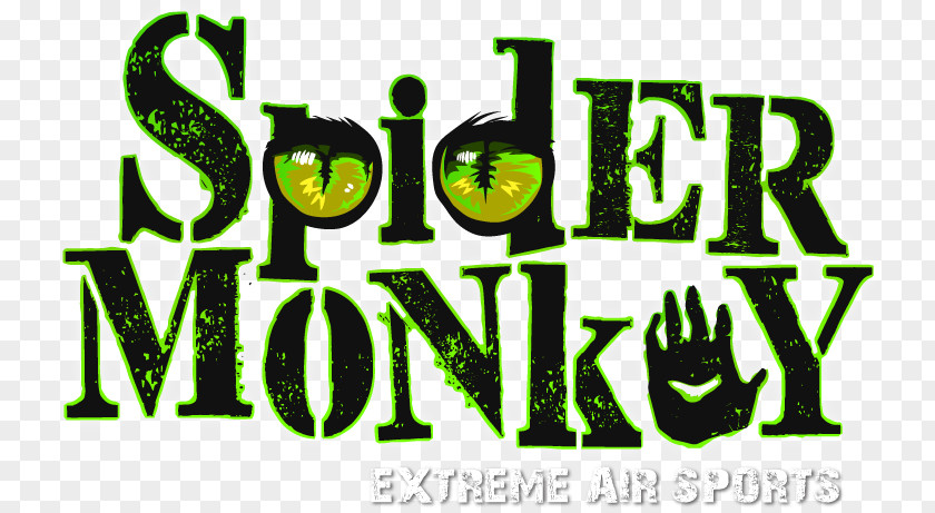 Spider Monkey Extreme Airsports Logo South Abilene Street Font PNG
