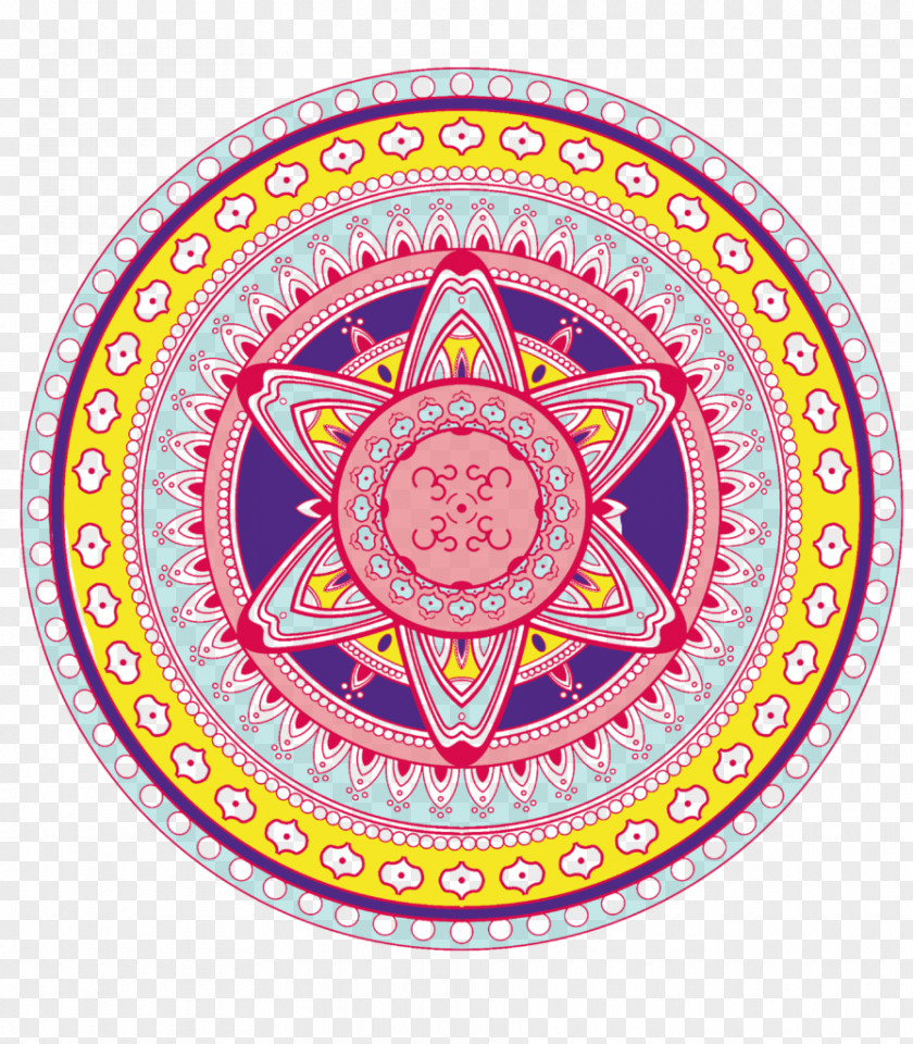 Buddhism Mandala Meditation Drawing Coloring Book PNG