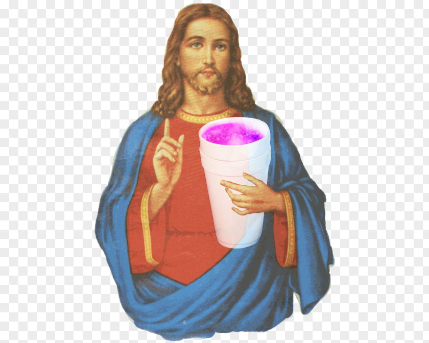 Jesus T-shirt Purple Drank Sleeve Vestido Camiseta PNG