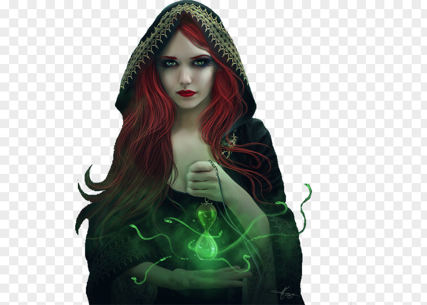 Werewolf Witchcraft Boszorkány Magic Red Hair PNG