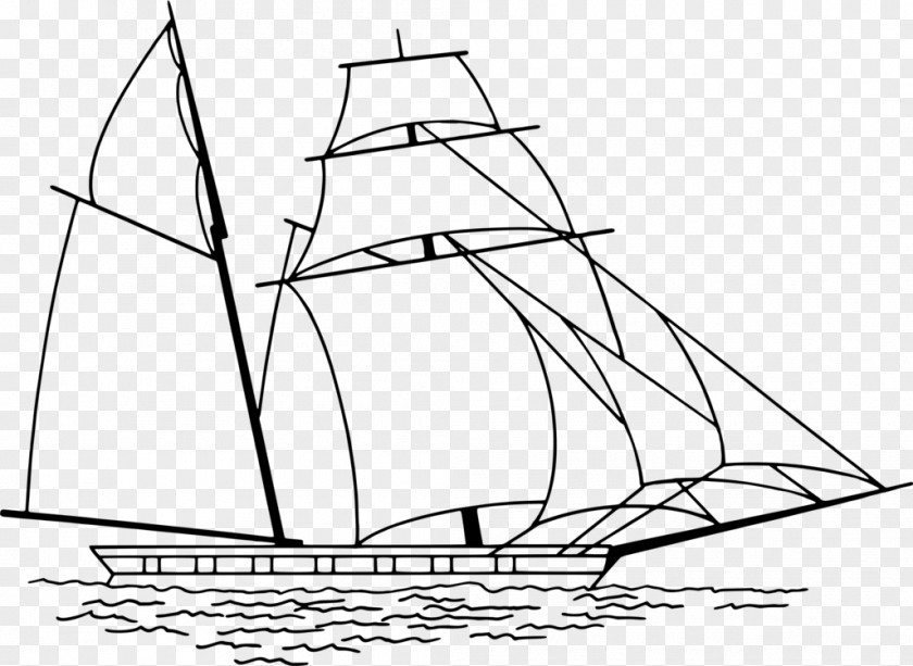 Boat Drawing Tall Ship Jib Sailboat Sailing PNG