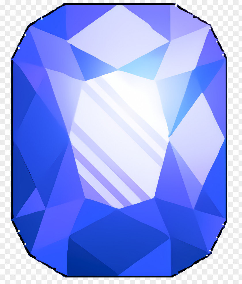 Crystal Gemstone Sphere Cobalt Blue PNG