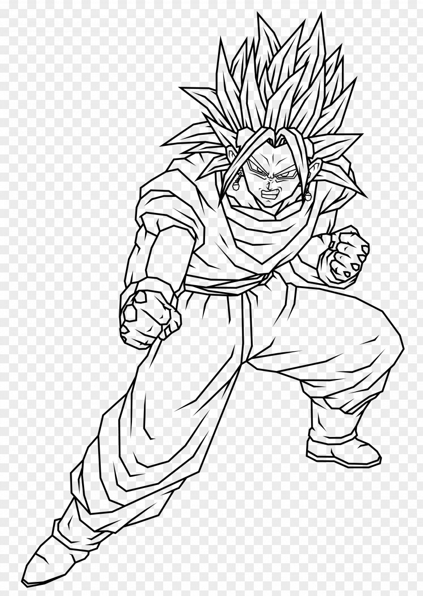 Dance With The Enemy Ft Fukkit Quinn Line Art Drawing Trunks Gohan PNG