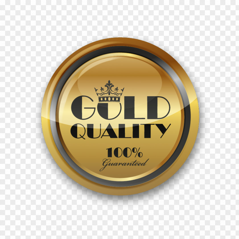 Golden Crown Round Stickers Sticker PNG