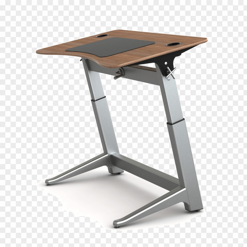 Office Desk Standing Table & Chairs PNG