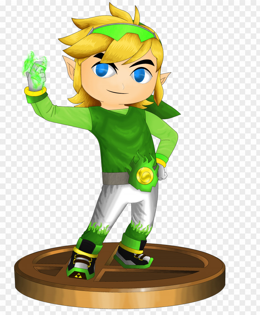 Trophy Figurine Cartoon Green PNG