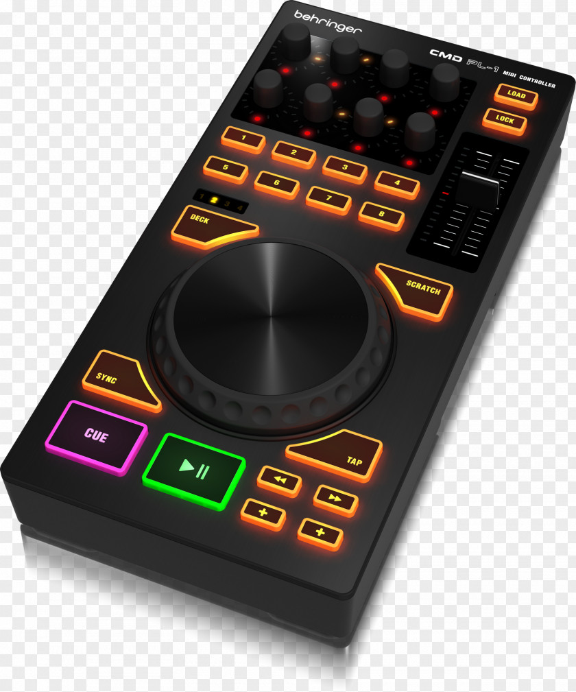 USB Behringer CMD PL-1 DJ Controller Disc Jockey PNG