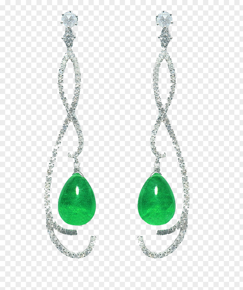 Emerald Earrings Earring Diamond Necklace PNG