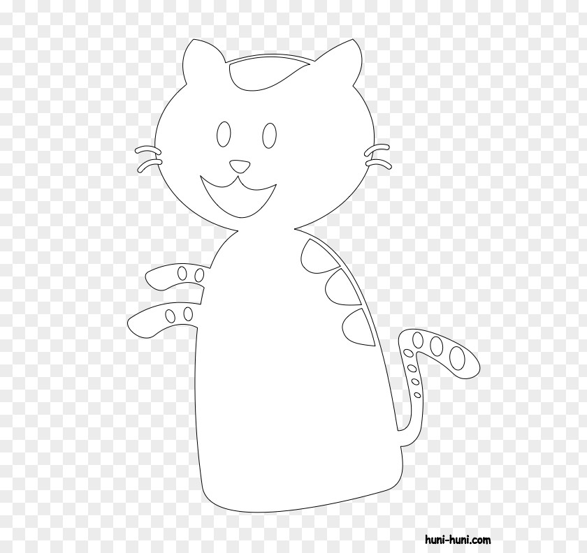 Finger Puppet Whiskers Cat Line Art Nose Sketch PNG