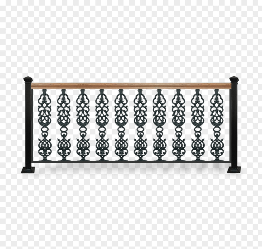 Iron Guard Rail Wrought Fence Pickets PNG