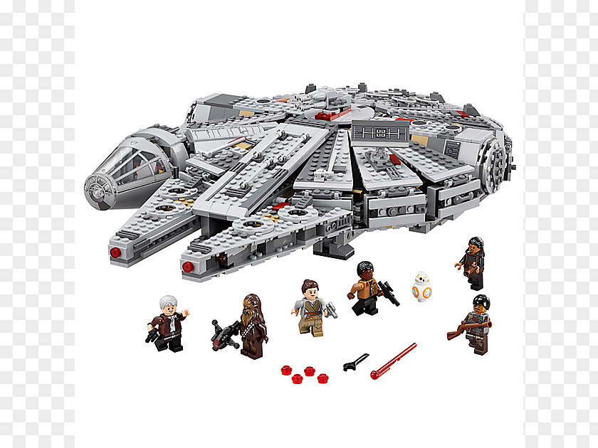 Millennium Falcon Transparent Lego Star Wars: The Force Awakens Toy PNG