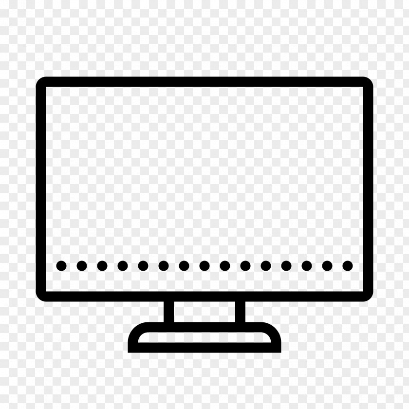 Monitor Icon Computer Monitors Dotty Dots Curved Screen PNG