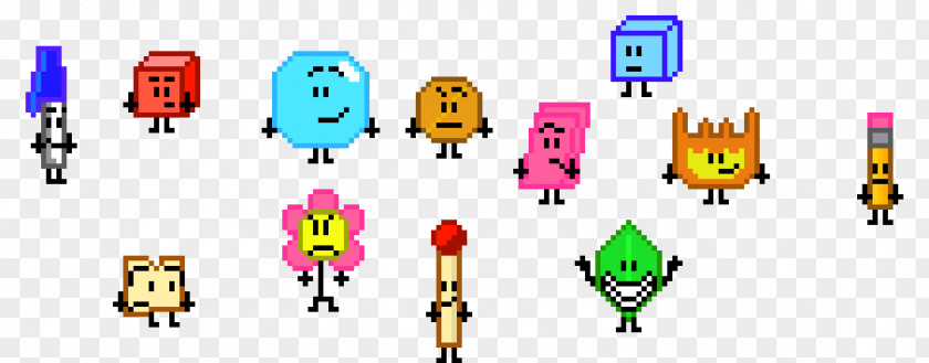 Bfdi Banner Image Pixel Art Character Photography PNG