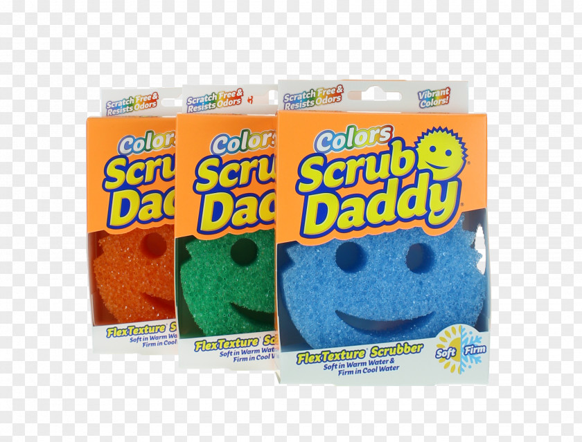 Daddy Shark Scrub Sponge Color Face PNG