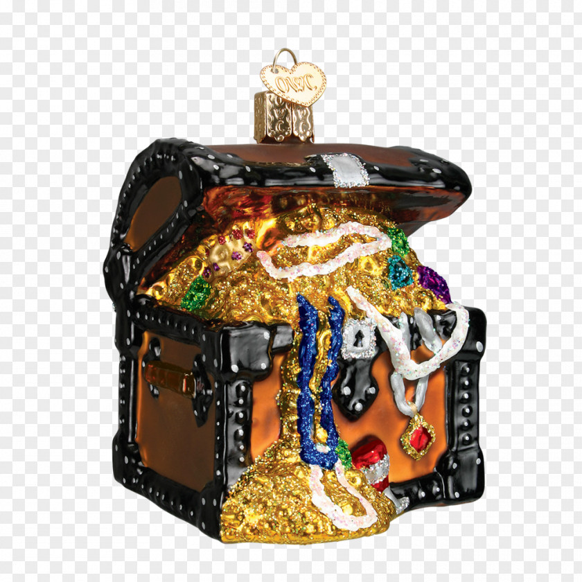 Hand-painted Sailing Christmas Ornament Buried Treasure Decoration PNG
