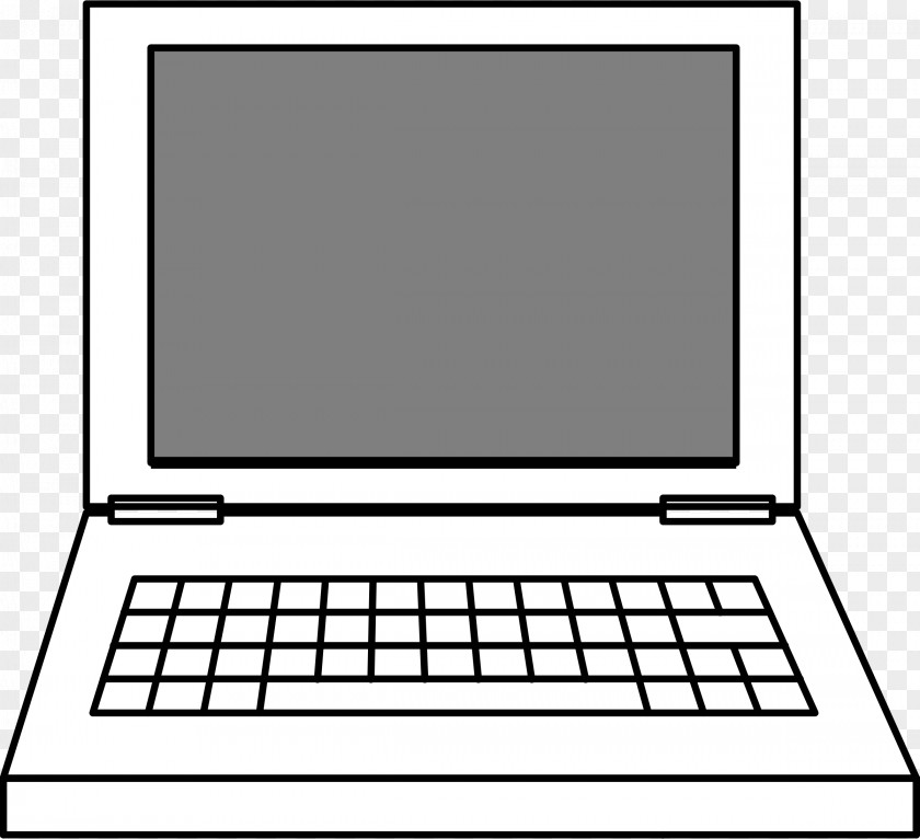 Space Computer Cliparts Laptop Black And White Free Content Clip Art PNG