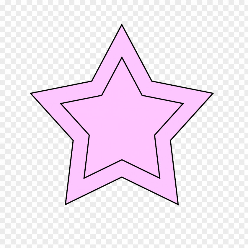 Star Frame Triangle Lilac Purple Magenta PNG