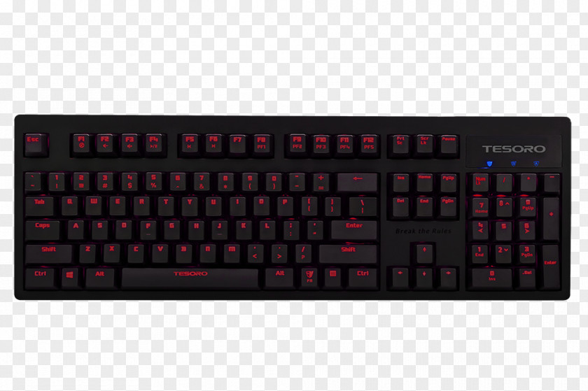 Computer Mouse Keyboard Gaming Keypad Backlight Tesoro Excalibur G7NL Backlit Mechanical W Switch PNG