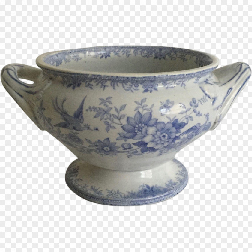 Cup Blue And White Pottery Ceramic Saucer Cobalt PNG