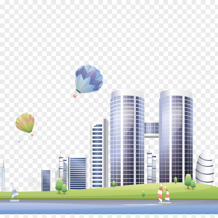 Vector City Building Euclidean Architecture PNG