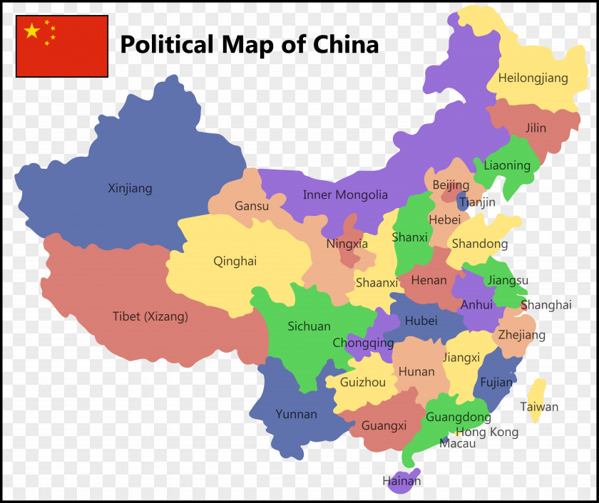 Vector Map China United States Prefecture-level City PNG