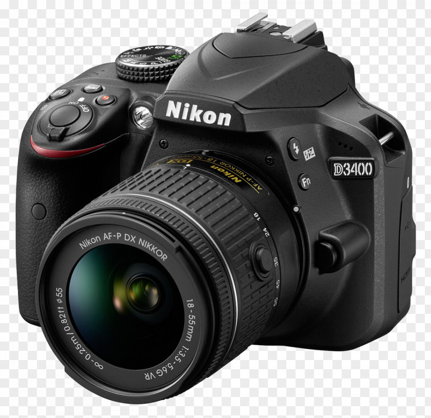 Camera Nikon D5300 D3400 Digital SLR AF-S DX Zoom-Nikkor 18-55mm F/3.5-5.6G Kit Lens PNG