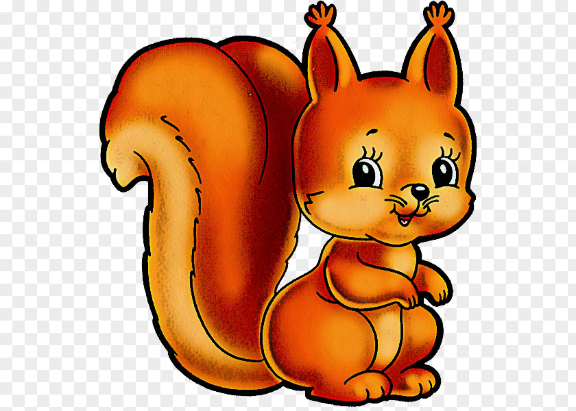 Cartoon Squirrel Tail Animal Figure PNG