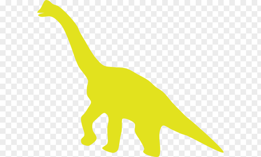 Dinosaur Brontosaurus Yellow Clip Art PNG