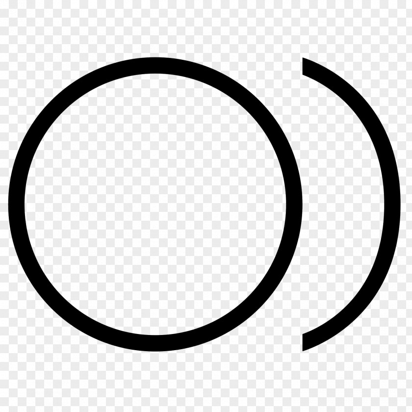 Fibers Circle Rim White Font PNG