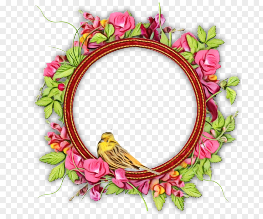 Oval Lei Picture Frame PNG
