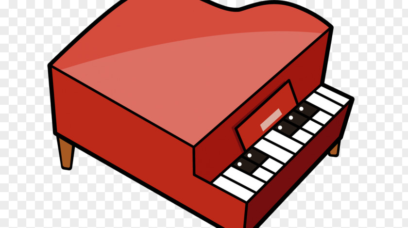 Red Steinway Sons Piano Cartoon PNG