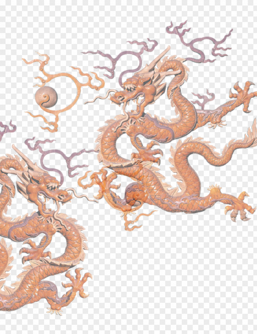 Traditional Dragon Pattern China Chinese Illustration PNG