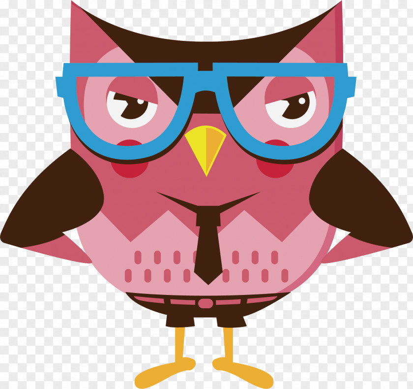 Akimbo Owl Vector PNG