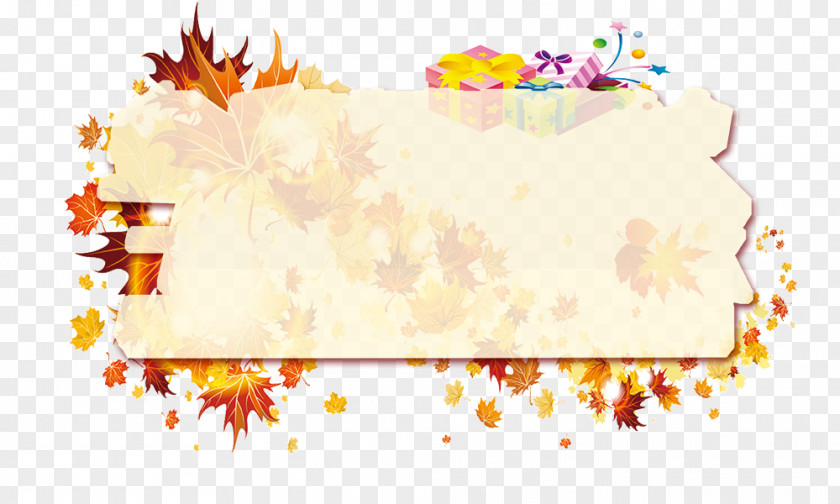 Autumn Banner Elements Leaf Color Free Content Clip Art PNG
