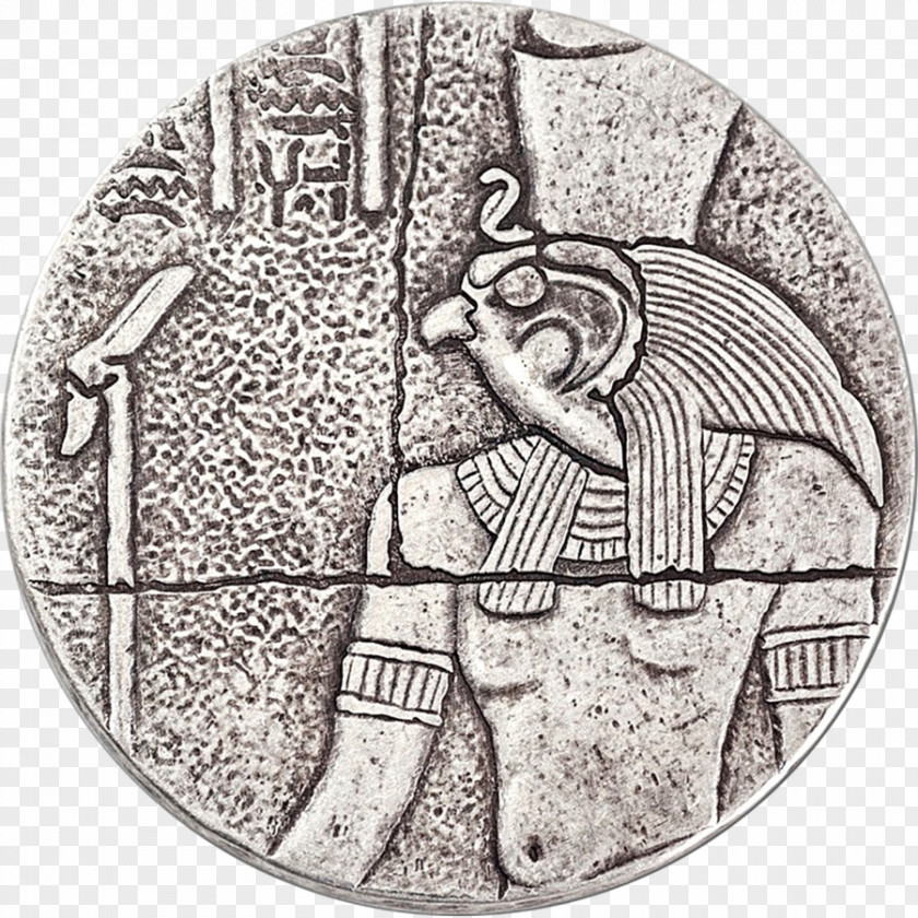 Egypt Egyptian Silver Coin Pharaoh PNG