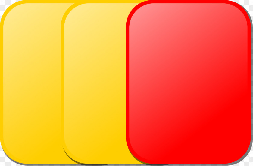 Football Yellow Card Red Association Referee Penalty Box PNG