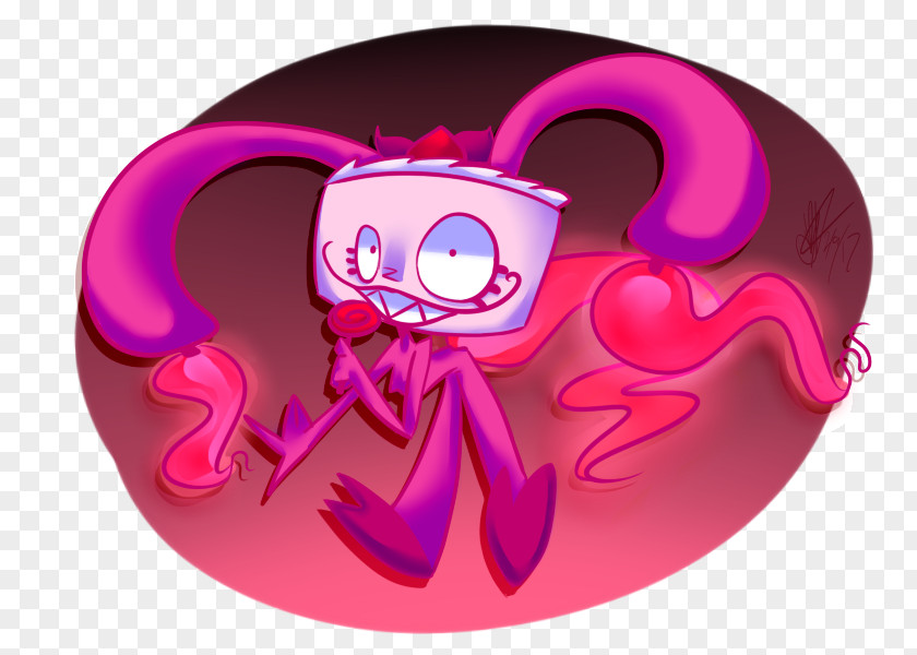 HappyBirthday Pink Octopus Cartoon M PNG